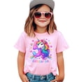 thumbnail image 3 of 5th Birthday Unicorn Shirt for Girls Rainbow Horse Party Theme Five Year Old Graphic Tee Pink Shirt Youth Small, 3 of 5