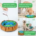 thumbnail image 5 of Snuffle Mat for Dogs, Adjustable Dog Feeding Mat for Smell Training and Slow Eating, Interactive Dog Food Mat and Bowl Encourages Natural Foraging Skills and Stress Relief ( 17*17 inch), 5 of 6
