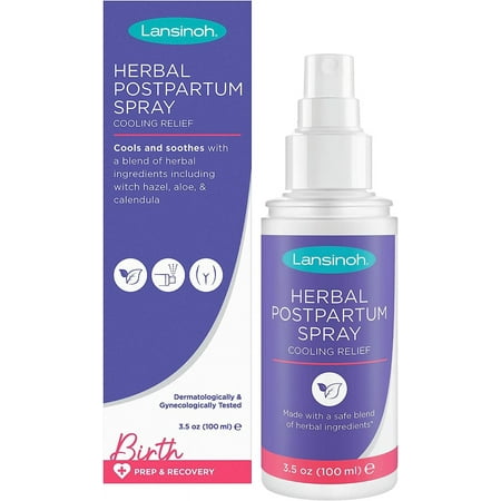 UPC: 0044677682008 | Lansinoh Herbal Perineal Spray Postpartum Essentials 3.5 Ounces Herbal Spray