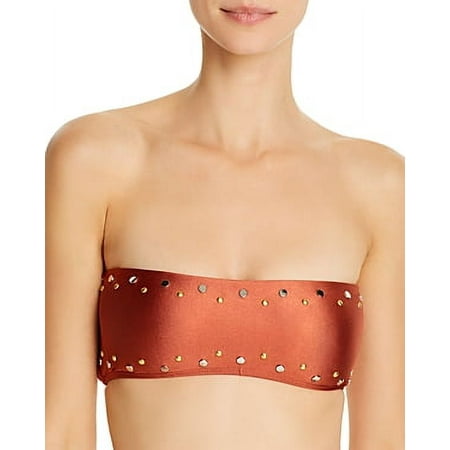 Dolce Vita CINNAMON Stella Studded Bandeau Bikini Swim Top  US X-Large