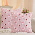 thumbnail image 4 of Moocorvic Throw Pillow Cover 18X18, Embroidery Heart Pattern Valentine's Day Gifts Pillow Cases for Couch Sofa Bed Chair Living Room Home Decor, 4 of 7