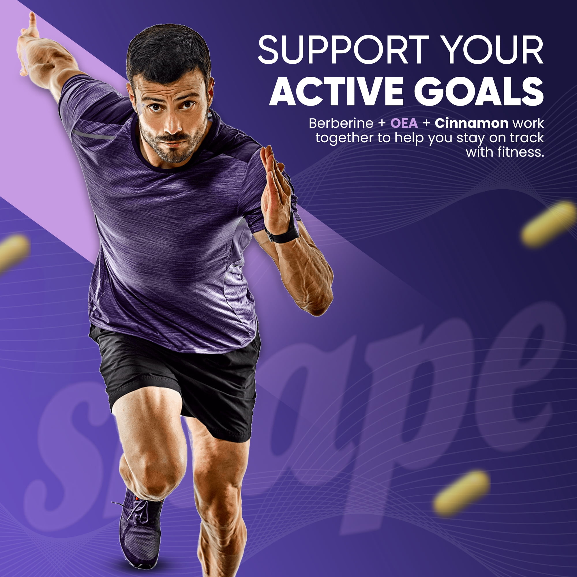 PlusHLTH Reshape Capsules with Berberine, Cinnamon, and OEA for Metabolic Balance 60 capsules
