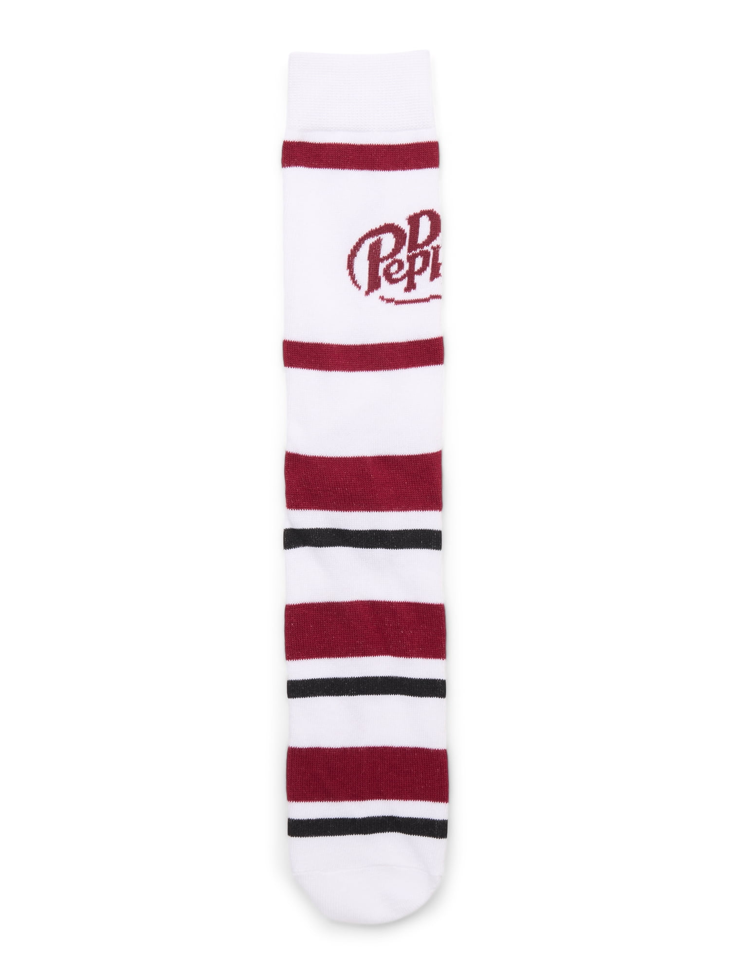 Dr Pepper Crew Socks, 6-Pack, Sizes 8-12