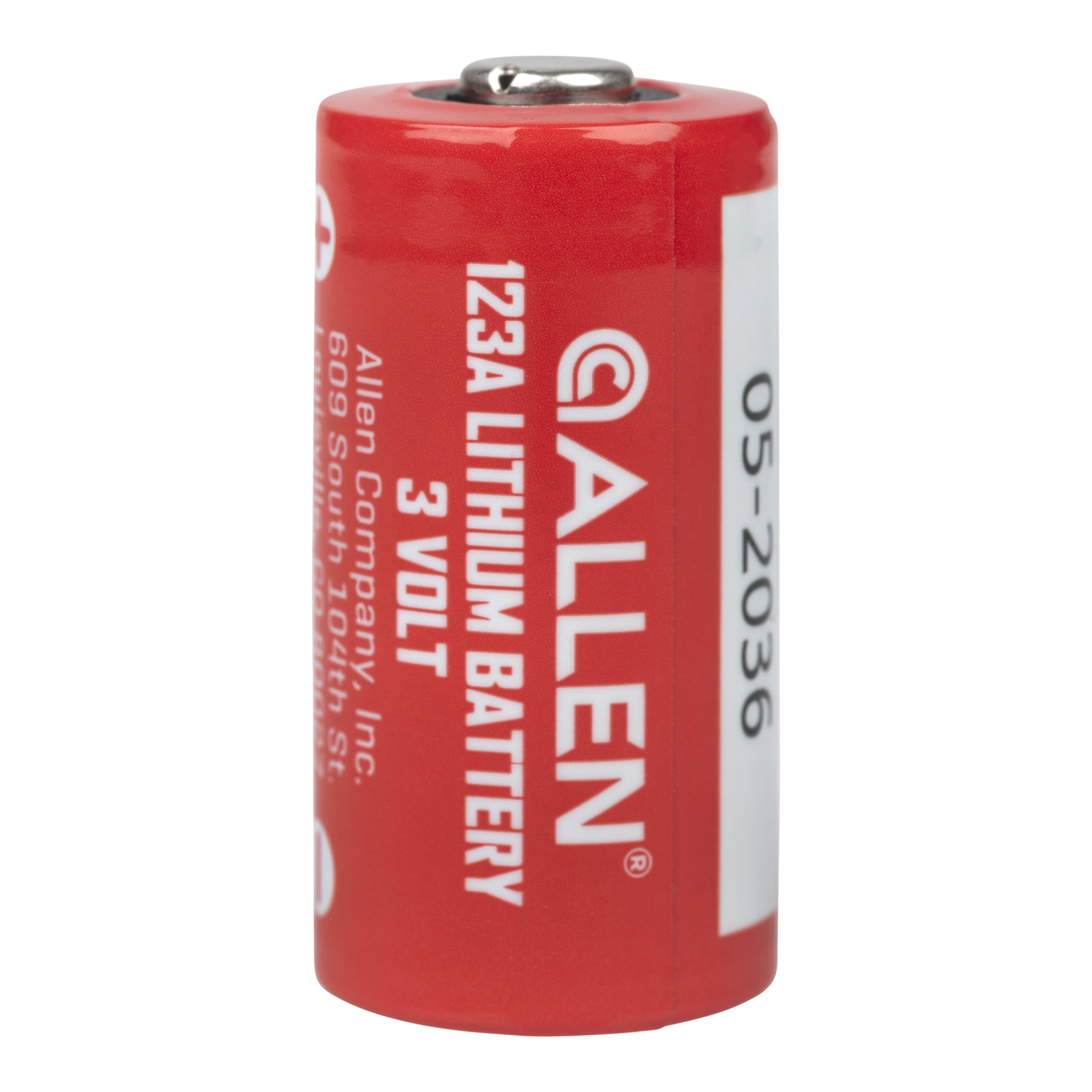 Allen Company CR123A 3V Lithium Batteries, High Performance, 4 Pack