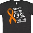 thumbnail image 4 of Inktastic Support Educate Care Limb Loss Awareness Orange Ribbon T-Shirt, 4 of 5