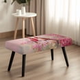 thumbnail image 2 of Jiueut Cardinal Cherry Blossom Print Dining Bench Cover, Washable Bench Seat Protector Cover with Elastic Band Breathable Rectangle Seat Cushion Long Chair Cover for Home Hotel, 2 of 7