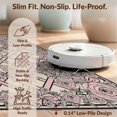thumbnail image 6 of Design&I 8'x10' Washable Area Rug Snag-Free Coquette Vintage Rosette Border Ribbon Lattice Delicate Pink Flowing Dynamic for Dining Room, Large Office, Lounge, 6 of 7