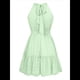 thumbnail image 2 of Vestido Sin Mangas con Espalda Descubierta y Volantes Verde XL, 2 of 10