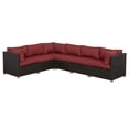 thumbnail image 1 of Innesbrook Collection 6-Piece Aluminum Patio Conversation Set with Red Cushions, 1 of 2