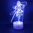 thumbnail image 2 of La luz nocturna ataca a los titanes 3D Mikasa·Ackerman LED Rainbow, 2 of 3