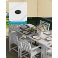 thumbnail image 3 of Harbweb 7pc HDPE Outdoor Dining Set, All-Weather Wood Grain Patio Furniture, White, 3 of 6
