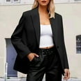 thumbnail image 4 of Casual Blazers for Women 2025 Fall Winter Long Sleeve Lapel Collar Open Front Business Casual Work Office Jacket, 4 of 5