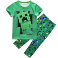 thumbnail image 1 of Minecraft Sleepwear Kids Boy Girl T-shirt Long Pants Pyjamas Pjs Set Outfit, 1 of 2