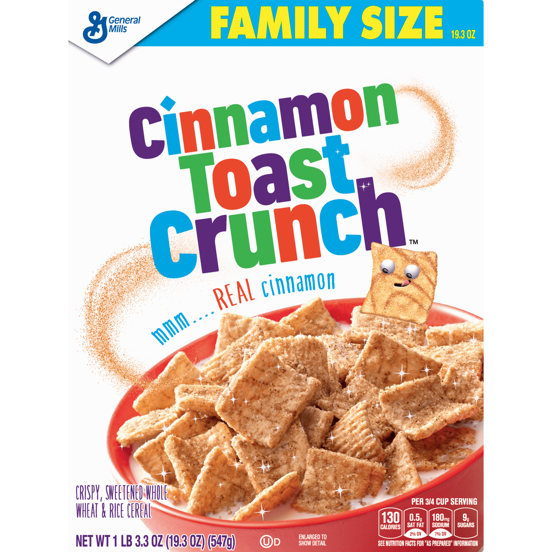 Cinnamon Toast Crunch Breakfast Cereal, 19.3 oz Box