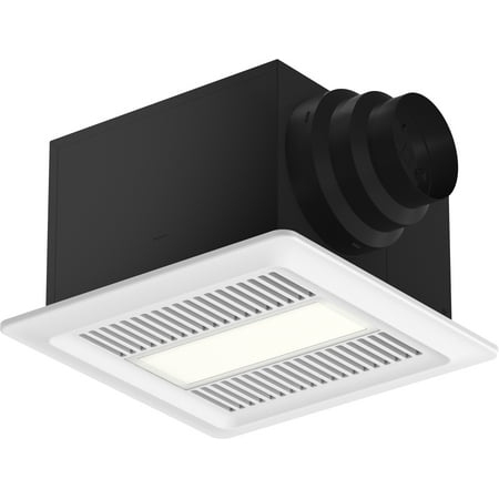 

Greenheck SP-AP0511WLH MasterSpec High-Performance Healthier Whole House / Bathroom Ventilation Fan w/ Light and Humidity Sensor 50-80-110 CFM Constant CFM Certified Air Flow Quiet EC Motor