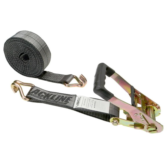 Blackline 2" x 18' Ratchet Strap w/ Double J Hooks