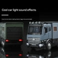 thumbnail image 4 of 1:18 Scale Green Alloy Off-Road RV Model with Sound & Light Effects - 28cm Length, 655g Weight, Zinc Alloy & Plastic Construction, Working Headlights, Foldable Mirrors, Coasting Function, Horn Sound,, 4 of 5