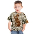 thumbnail image 2 of IROINNID T-Shirts Toddler Printed Round Neck Short Sleeve Tee Summer for Boys and Girls 11-12 Years, 2 of 4
