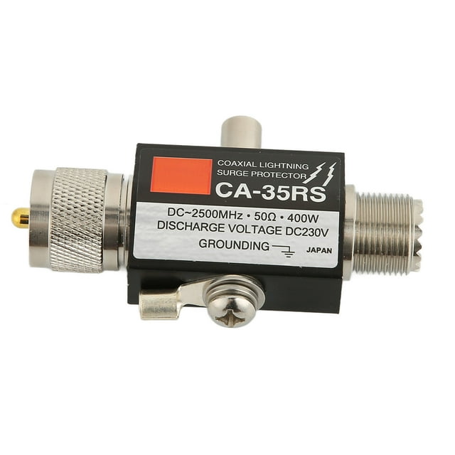 Varón Coaxial Del Pararrayos 400W De La Sobretensión Del Relámpago De La Frecuencia Ultraelevada UHF Al Protector Contra Sobretensiones Del Relámpago Femenino Para La Antena