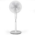 thumbnail image 3 of Gymax Ventilateur de Piédestal Oscillant Réglable 16'' w/ 3 Vitesses à Deux Pales Blanches, 3 of 8