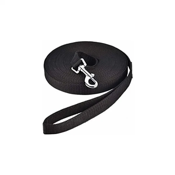 Dog Leash (10m Black), Dog Training Leash with Handle
