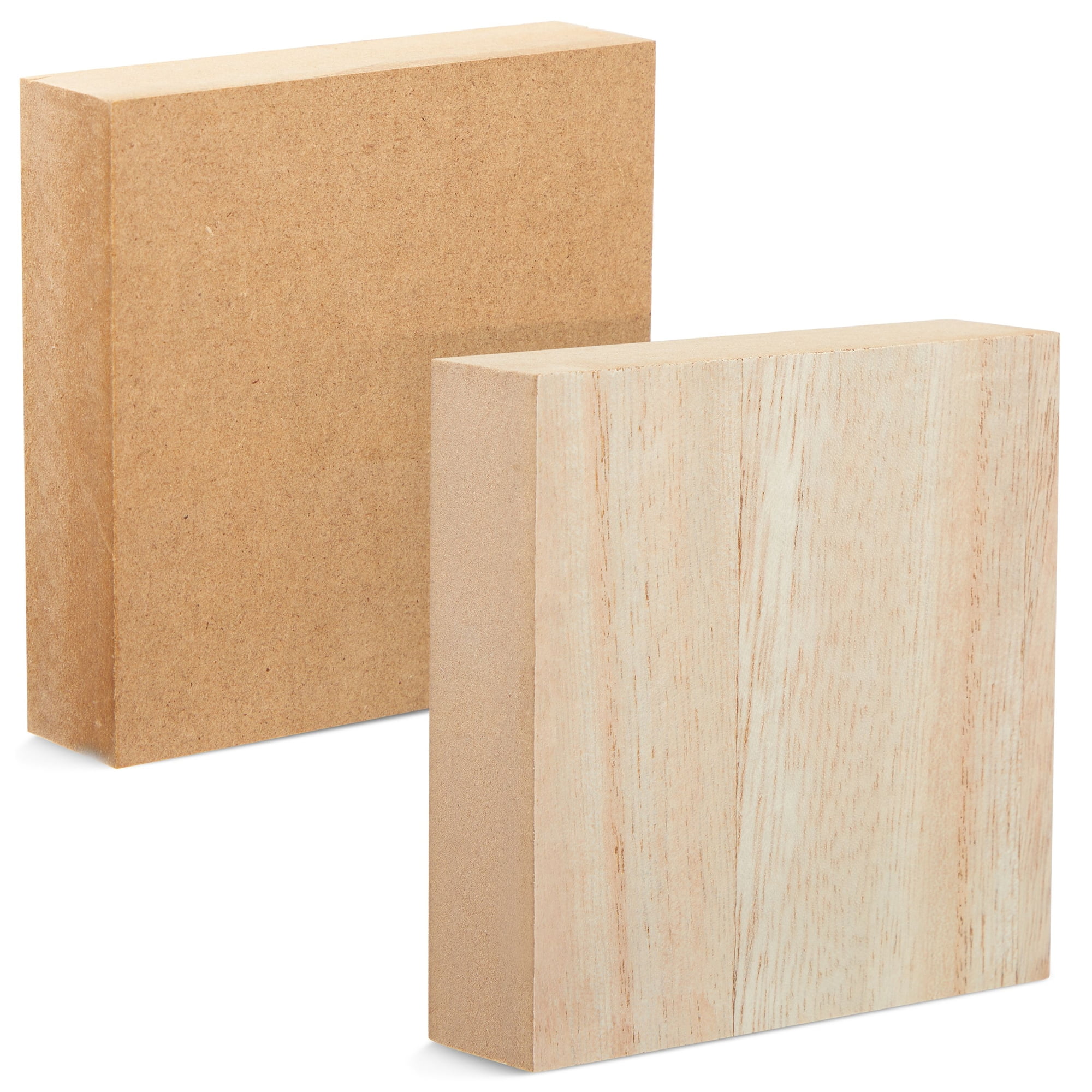  12PCS Unfinished MDF Wood Blocks for Crafts 4x4 inches, 1 Inch  Thick Squares Basswood Carving Blocks, Wooden Cubes Whittling Soft Wood  Carving Block for Arts and Crafts and DIY Projects