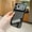Black, variant on GJL Cooling Case for iPhone 17 Pro, Mesh Breathable Shockproof Phone Cover with Invisible Kickstand, Raised Edge Screen Camera Protection, Orange