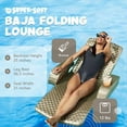 thumbnail image 2 of Open Box TRC Recreation Folding Baja II Lounger Portable Pool Float, Bronze, 2 of 8