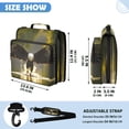 thumbnail image 5 of ALAZA Zipper Binder Eagle Flying Pattern 2 inch 3 Ring 500 Sheet Capacity Trapper Keeper File Folder Organizer Bag, 5 of 8