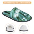 thumbnail image 3 of Fotbe Teal Cactus Pantuflas Peludas para Mujer con Estampado, Zapatillas de Peluche, Zapatos de Invierno para Casa, Uso Interior y Exterior-Large, 3 of 8