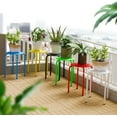 thumbnail image 2 of VINGLI 17.7in Plastic Stackable Stools Portable Stacking Chairs Nesting Stool Decoration Round Stools Pack of 6 for Home Outdoor Indoor Office, Colorful, 2 of 6