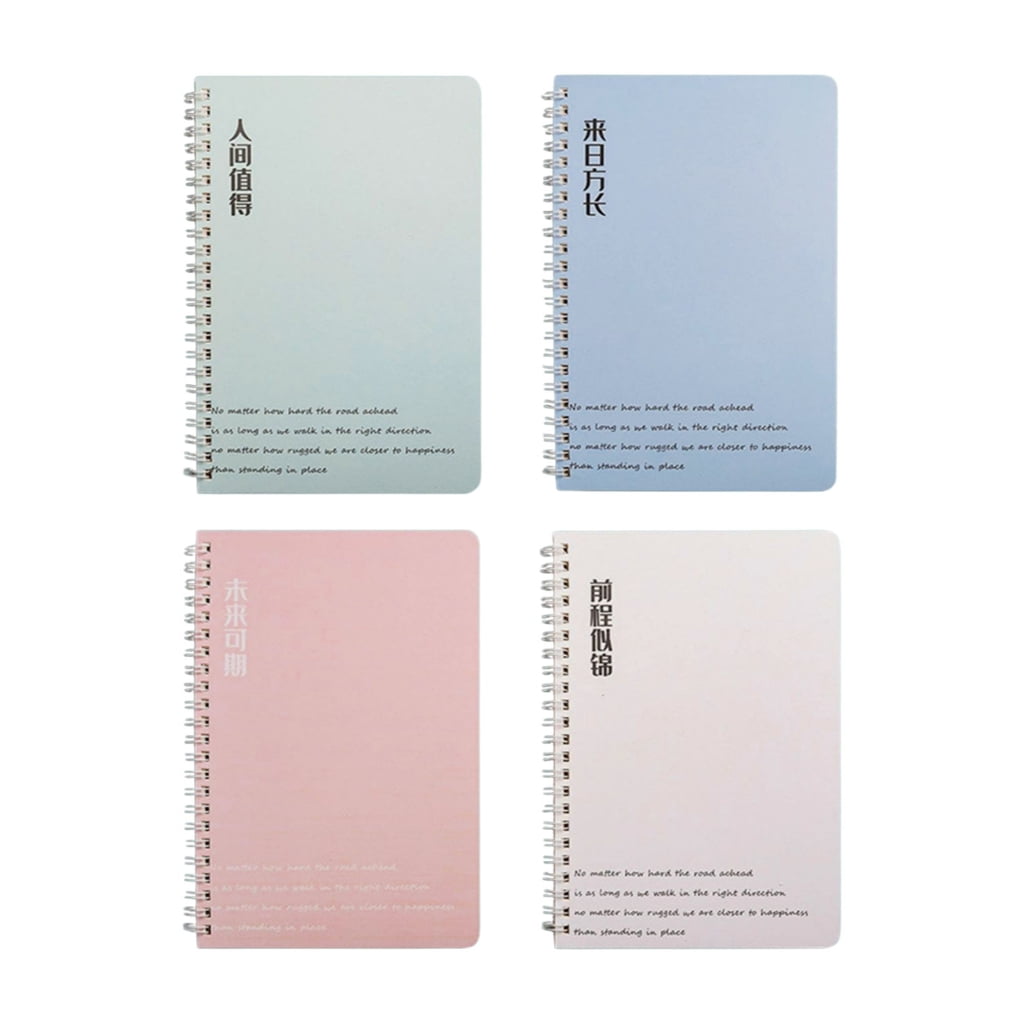 4 Pcs A 5 B5 Spirals Notebook Journal Notebook Business Notepads Cartoon Notebook Travel Notebook Stationery Notepads