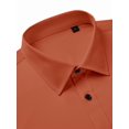thumbnail image 3 of sogami Men's Stretch Dress Shirts Long Sleeve Business Casual Button Down Shirt Spread Collar, 3 of 7