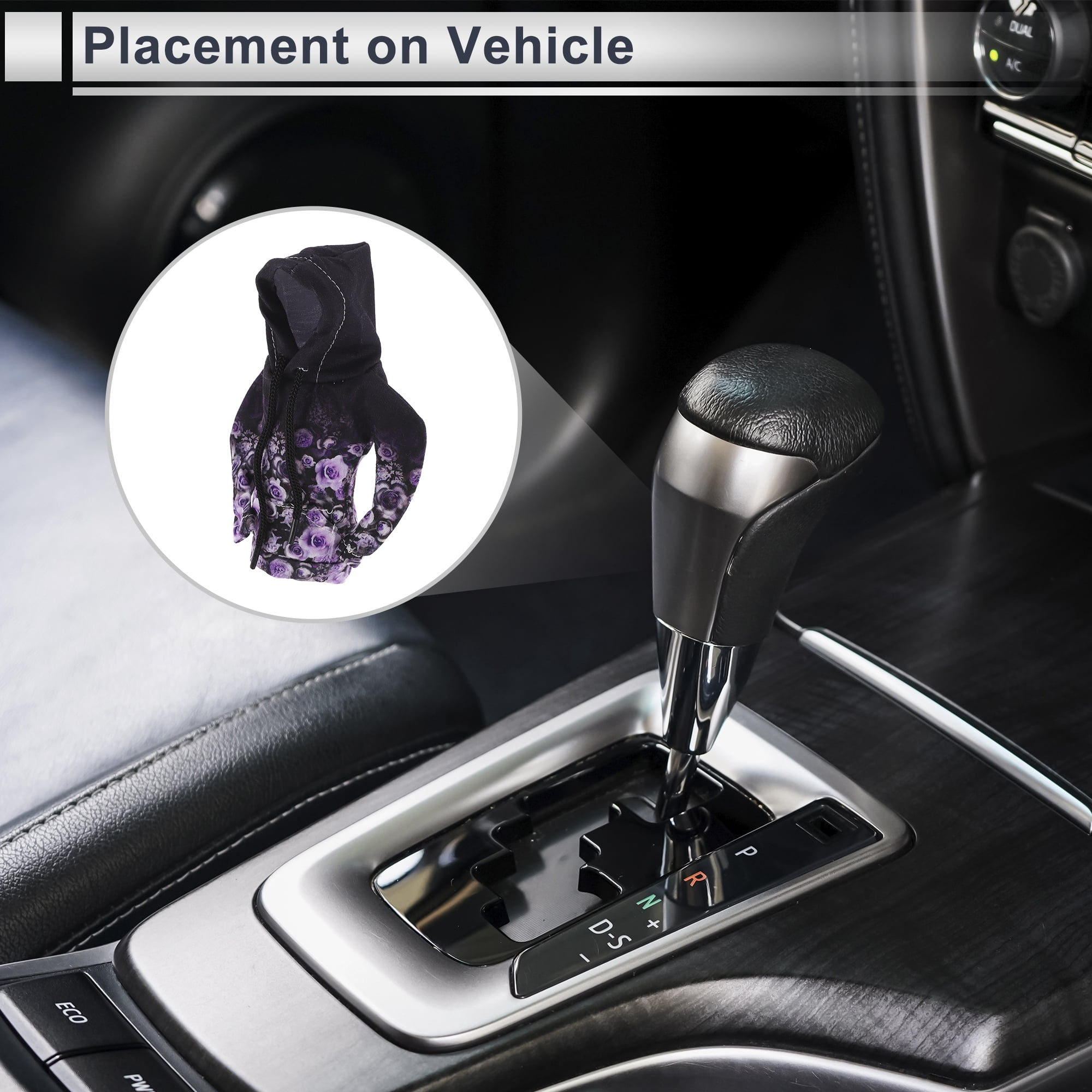 Unique Bargains Universal Gear Shift Knob Cover Stick Shifting Handle Protector Multicolor