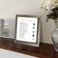 thumbnail image 2 of Large Handmade Sea Glass Poem Art Desktop Ornament Colorful Stone Photo Frame Design, 2 of 4