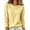Yellow #14, variant on Women Crew Neck Drop Shoulder Oversized Solid Color Knit Sweater Long Sleeve Casual Fall Pullover 2XL