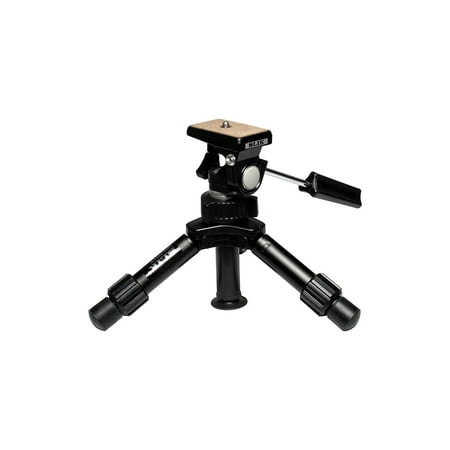 Mini-Pro V Tripod with 2-Way Pan/Tilt Head, Black (611-352), Comes supplied with a 2-way pan head with a pan handle to make moving a camera mounted on.., By