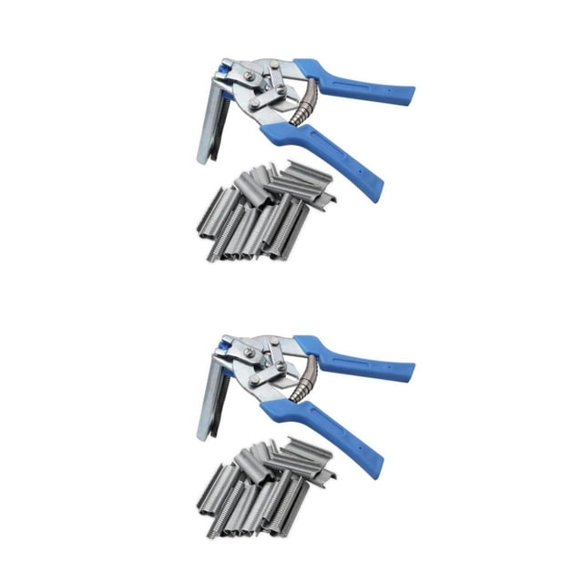 Monstrate 1 Juego de pinzas semiautomáticas de acero inoxidable en forma de M, pinzas portátiles de mantenimiento y reparación de instalación Se muestra como imagen 2Conjunto