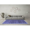 thumbnail image 3 of Ahgly Company Indoor Rectangle Abstract Blue Contemporary Area Rugs, 8' x 10', 3 of 4