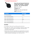 thumbnail image 2 of Rear Left Lower Rearward Control Arm and Ball Joint Assembly - Compatible with 2007 - 2017 Chevy Equinox 2008 2009 2010 2011 2012 2013 2014 2015 2016, 2 of 2