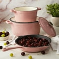 thumbnail image 4 of BergHOFF Neo Cast Iron 3qt. Round Dutch Oven 8" with Lid, Pink, 4 of 7