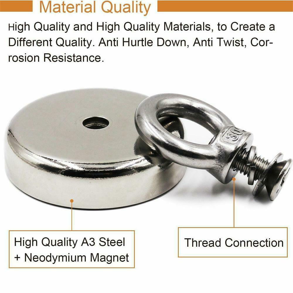 The Best Choice on 400 LBS/180 KG Pull Force Neodymium Magnet 1.25x1.25x2.25 in Home Application Grade New Size from BestSeller