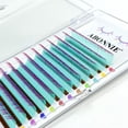 thumbnail image 1 of ABONNIE Extensiones de pestañas con volumen clásico de color ombré, pestañas de colores esponjosas hechas a mano, suministros de volumen, 1 of 5