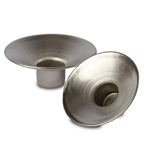 Ner Mitzvah Reusable Metal Candlestick Liners and Drip Guards Small