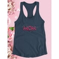 thumbnail image 3 of Love You Mom Red Lineart Racerback Tank Women -Image by Shutterstock, Female XX-Large, 3 of 4