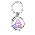 thumbnail image 1 of Porte-clés Rotatif Drapeau Triangle Angleterre UK Porte-Clés en Métal, 1 of 2