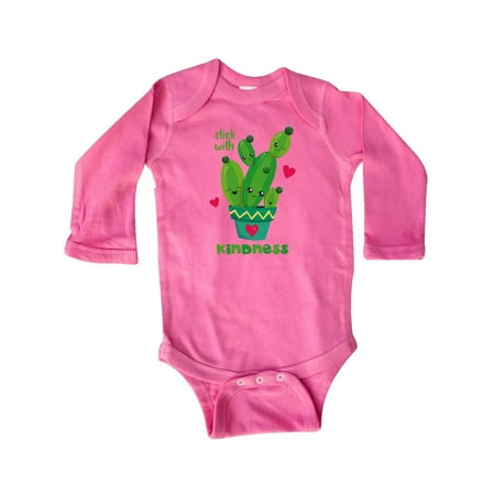 

Inktastic Cactus Kindness Gift Baby Boy or Baby Girl Long Sleeve Bodysuit