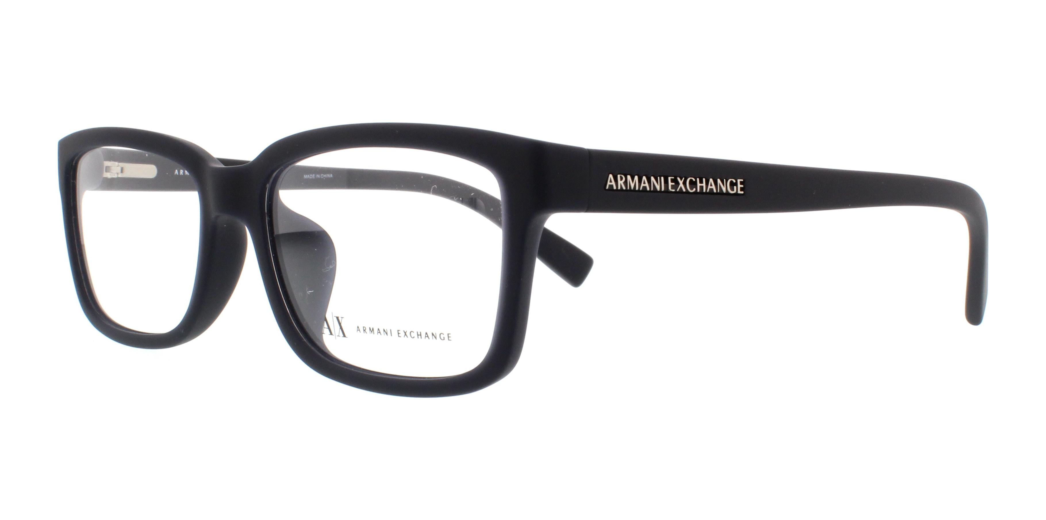 ARMANI EXCHANGE Eyeglasses AX 3022F 8157 Matte Blue 55MM - Walmart.com