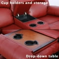 thumbnail image 4 of Bonded Leather Living Room Furniture Set Reclining Sofa Set Loveseat Furniture Sets in Living Room Sofa Recliners (Sofa+Loveseat, Red), 4 of 12