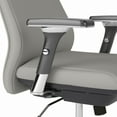 thumbnail image 6 of Office 500 Mid Back Leather Executive Chair in Light Gray - Bonded Leather, 6 of 8